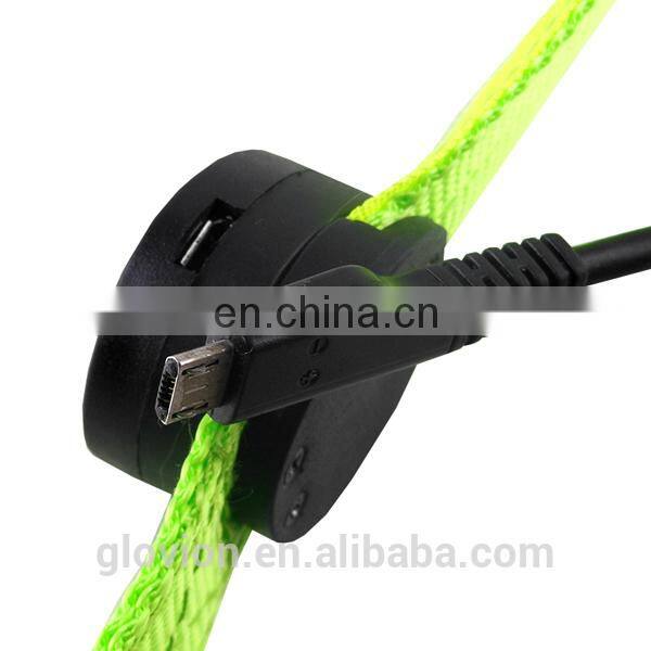 ECO-friendly pet collar durabl dog collar for training and hunting USB rechargeable flashing collar