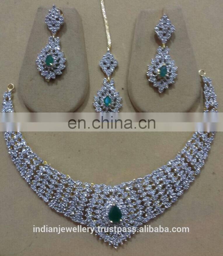 Cubic zircon rhinestone Jewelry manufacturer, Cubic Zircon rhinestone Jewellery exporter