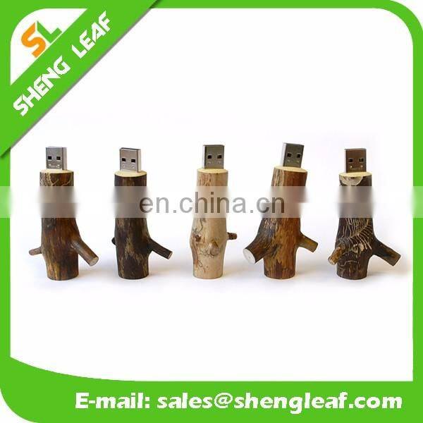 OEM Wooden USB Flash Drive with customized logo
