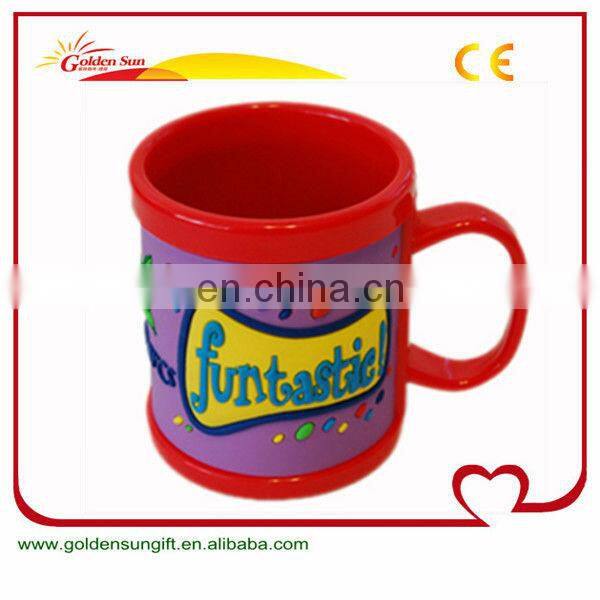 3D PVC Rubber Plastic Travel Mug