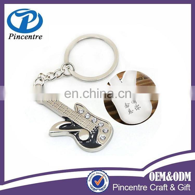 China manufacturer wholesale guitar keychain/guitar shaped key chain