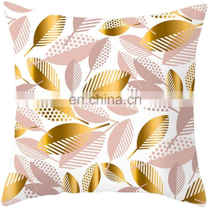 Foil print pillows throw cushions for decor