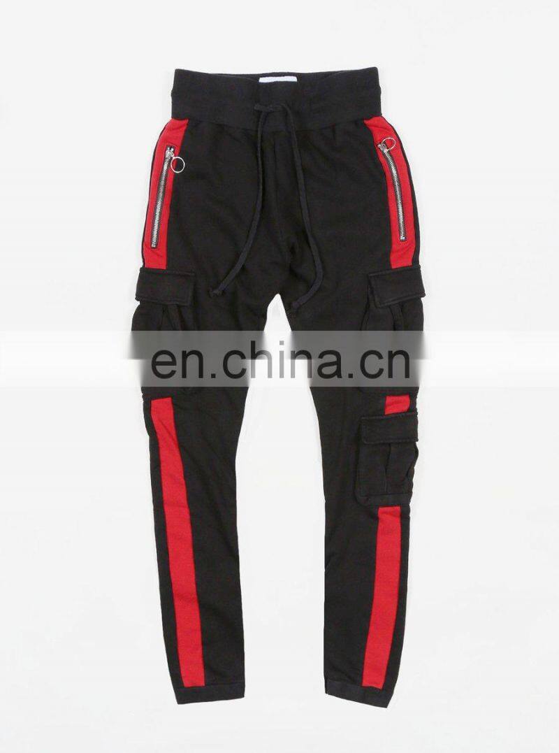 DiZNEW China OEM Factory Wholesale Black Drawstring Track Pants