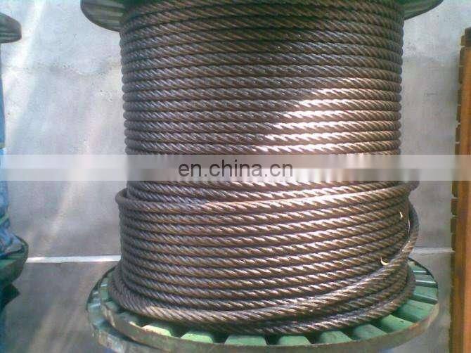 AISI316 7x19 stainless steel wire rope 10mm