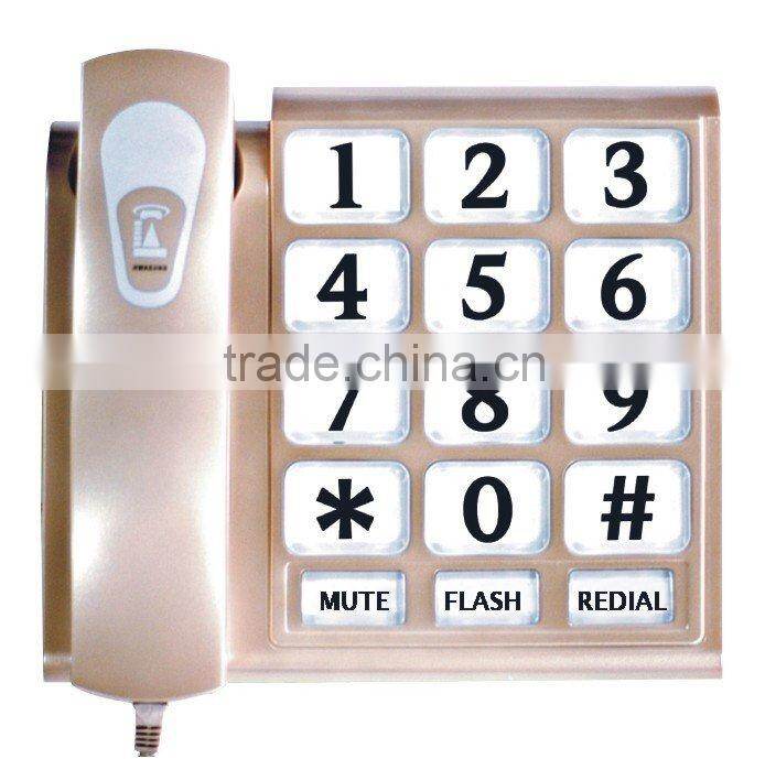 Pink big keyset telephone