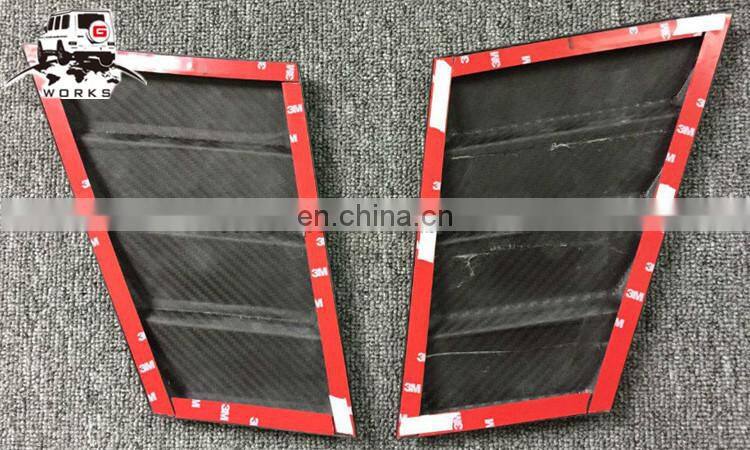 W463 hood side vents fit for G-class W463 all year to B-style DRY carbon fiber signal cover for G63