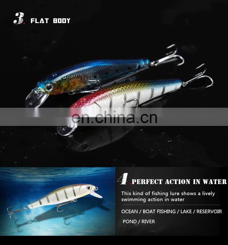 handmade 8.5cm 9.1g artificial bait fishing lure freshwater saltwater hard plastic fishing lure floating minnow fish lure