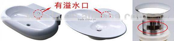 WESDA Washroom stainless steel Basin filp Style Sink Drainer without Overflow Hole