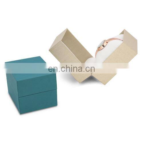 New Luxury Paper Leather Cases Fashionable Customized Logo paper Watch Box