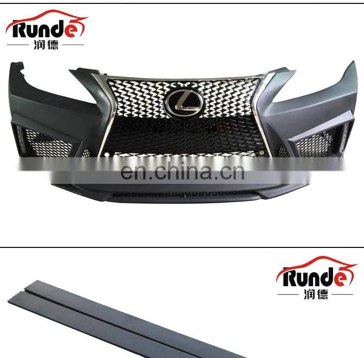 Runde ABS Material Modified V-Vision Style IS300 Body Kit For 2006-2012 Lexus IS250 Front Bumper Rear Bumper Side Skirt Body Kit