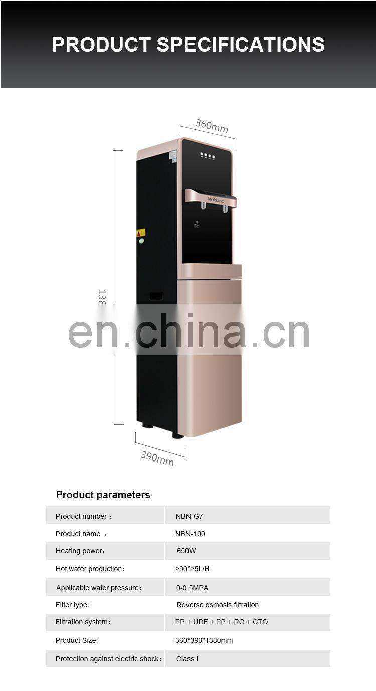 Smart design original factory OEM home use water ro systems hot and cold water purifier dispenser
