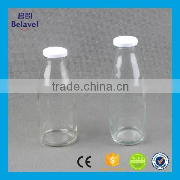200ml 300ml 500ml high quality clear glass bottle milk bottles