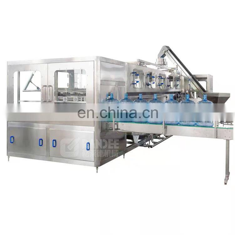Automatic 5 gallon bottled water filling bottling machine line with water purification system