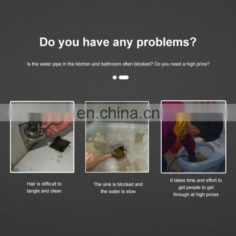 Pipe Dredging Brush Bathroom Hair Sewer Sink Cleaning Brush Drain Cleaner Flexible Cleaner Clog Plug Hole Remover Tool