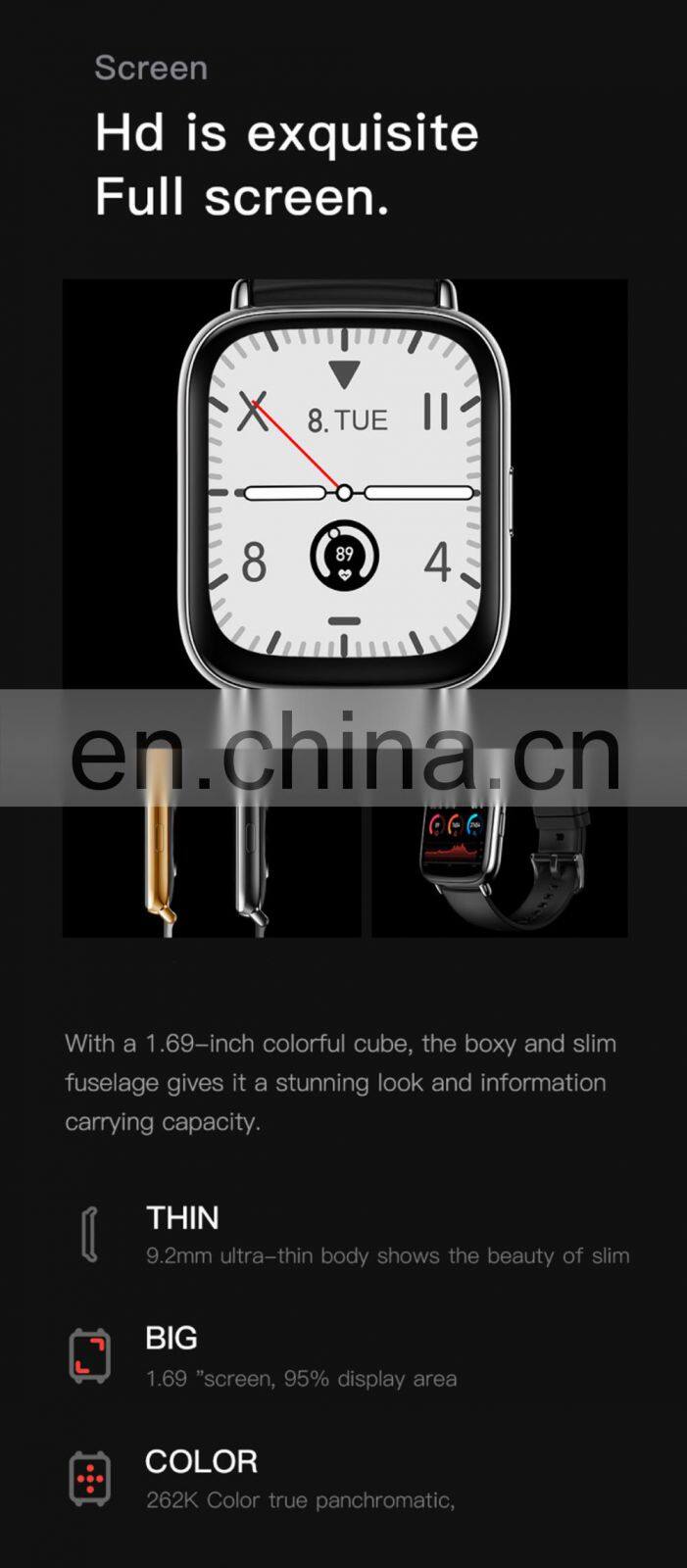 ALLINGE MDZ3381 IP67 Waterproof Smart Watch Aluminum Alloy Smart Watch Heart Rate Blood Pressure Smart Watch UM68T
