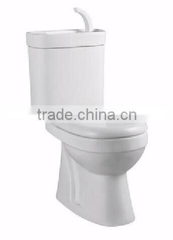 Two-Piece New Toilet Tap Basin WC Pan S Trap Eco-friendly Water Saving Toilet for Small Space WC-8003H