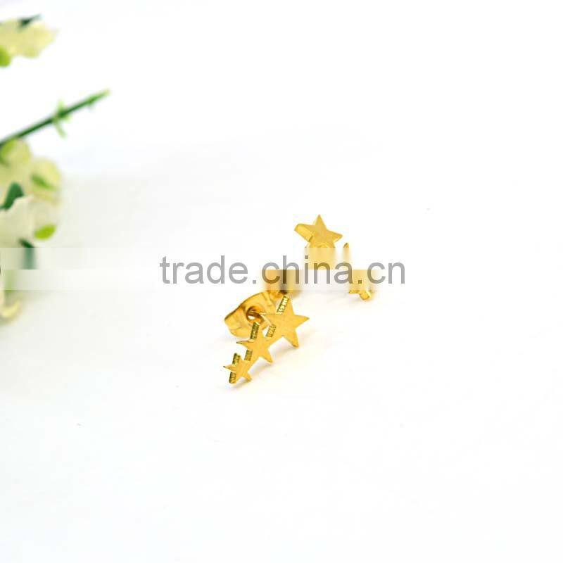 costume jewelry ladies earring designs picture gold stars earring