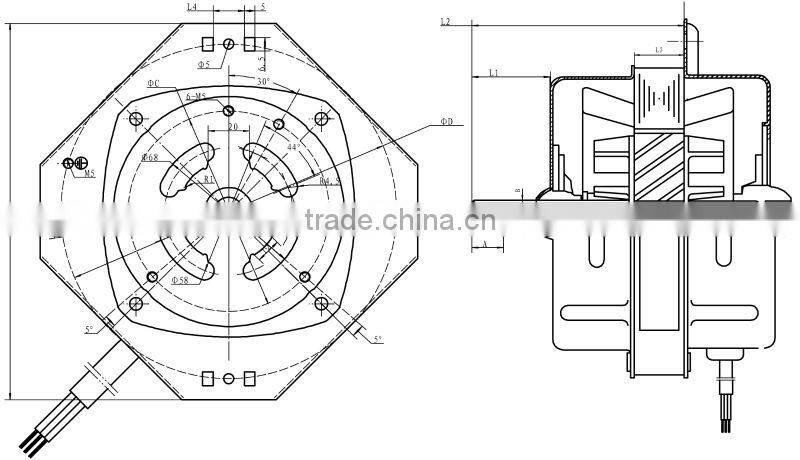 AC Washing Machine electric dryer motor