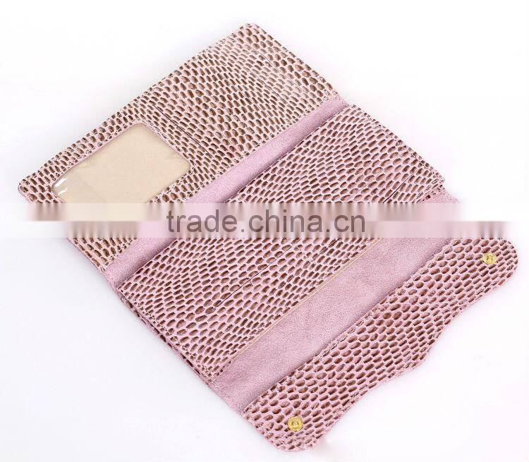 Fake snake leather women wallet