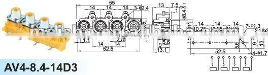 Female audio 12v dc converter to 220 ac
