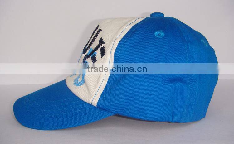 flat short brim 5 panel cap with printing logo