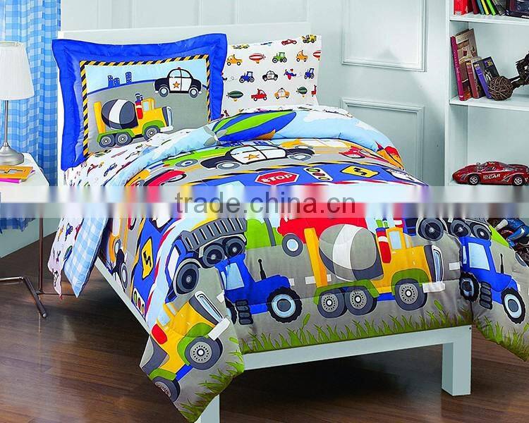 Modern design colorful printed children bedding sets cotton quilted