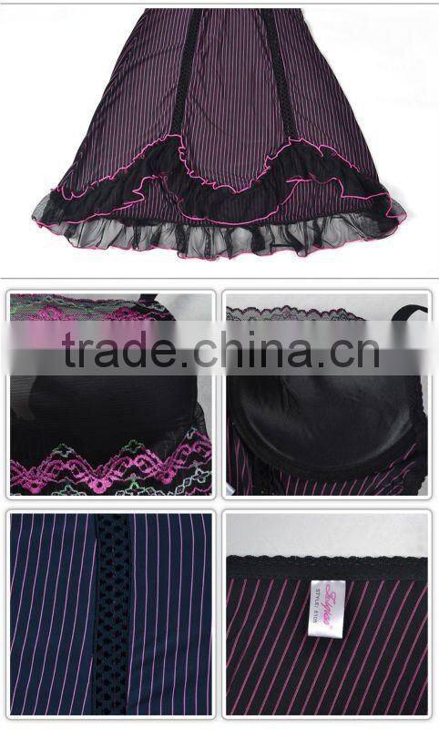Hot novel sexy lacy tube lingeries short babydolls 5105