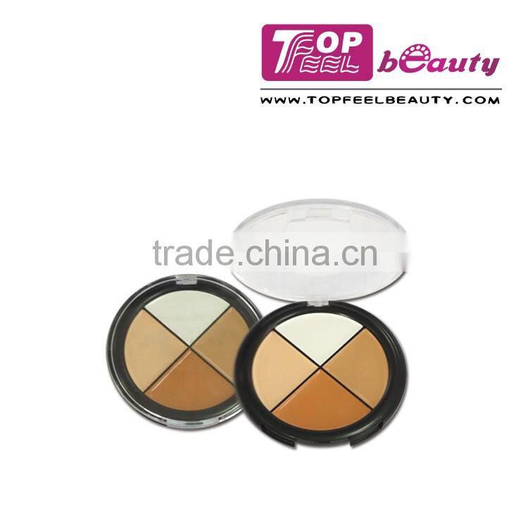 4 color face powder with transparent cap