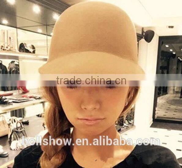 Outdoor Riding Hunting Vintage London Letter M Applique Women Wool Felt Equestrian Cap
