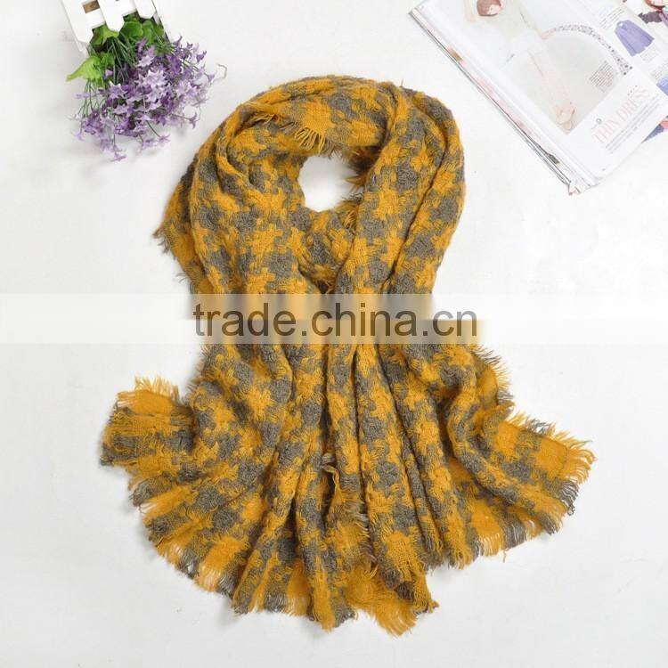 New Arrvial Wool Houndstooth Winter Women Shawls