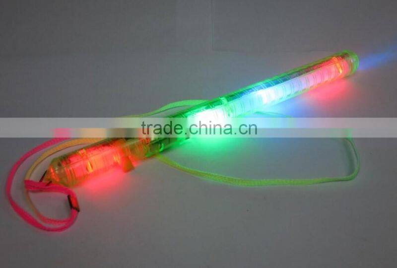 Multi Colorful 7 modes Flashing LED Night Light Lamp Wand Glow Sticks Strap Camp Party Festival