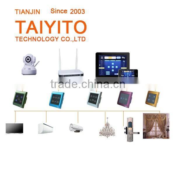 TAIYITO ZIGBEE wireless remote control touch light switch smart home automation,automatic curtain,IR machine control