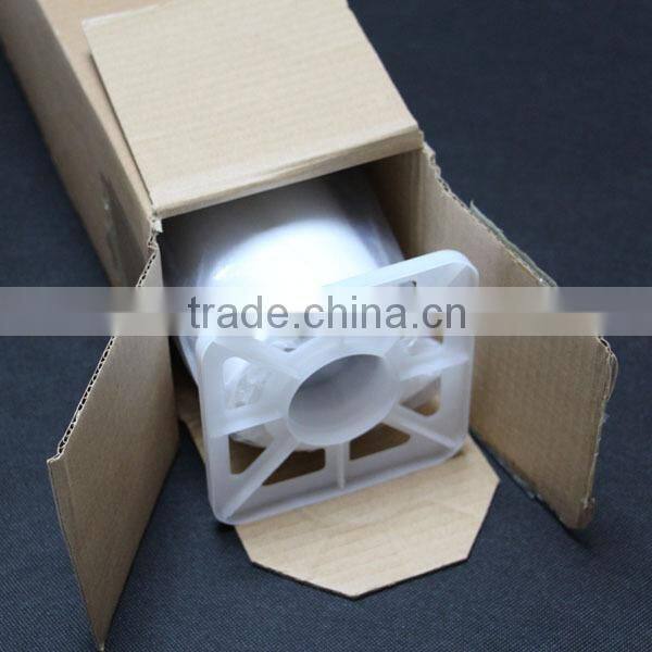 Premium removable glossy perforated film with clear acrylic pressure sensitive adhesive