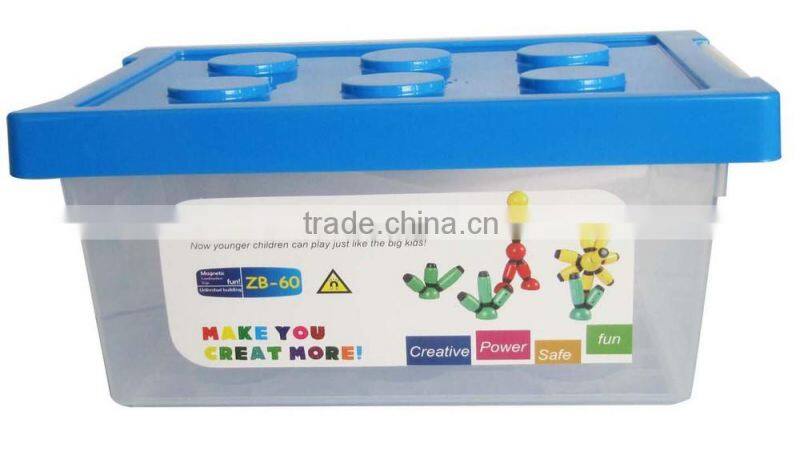 Preschool magnetic Building System 60pc Set Magnet TOY magneatos FUN