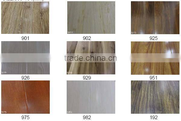 best price hdf laminate 12mm high gloss wood flooring