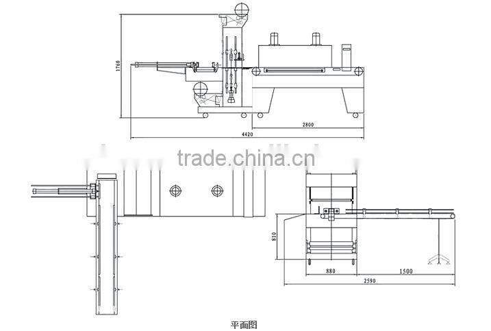 YQ-800B Automatic Cuff Type Shrink Wrapping Machine for Carton Box