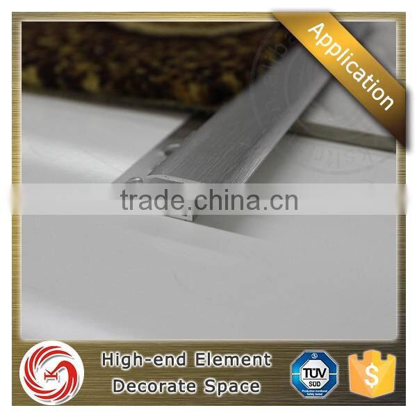 Chromed bright durable edge floor trim aluminium carpet tile edge trim
