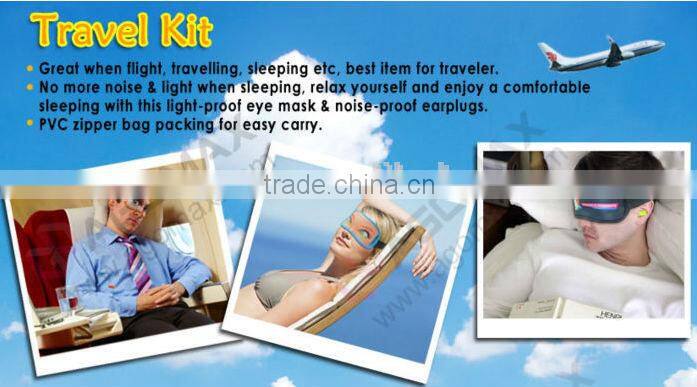 wholesale new design high quality soft airline eye mask