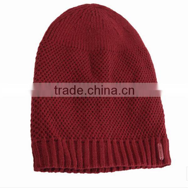 custom made new quality winter crochet knitting hat