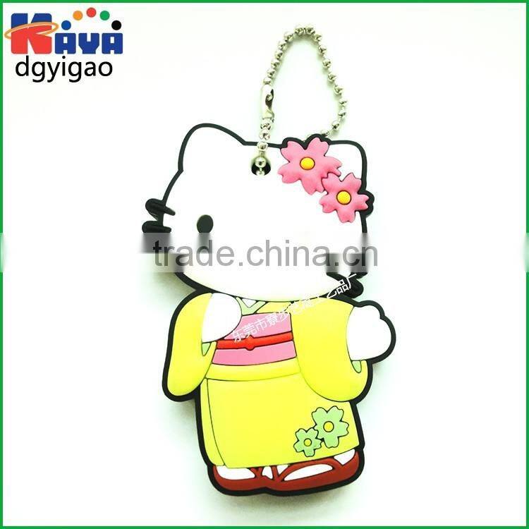 non-toxic,Plastic Material and pvc cartoon key chain, mouse pvc key chain