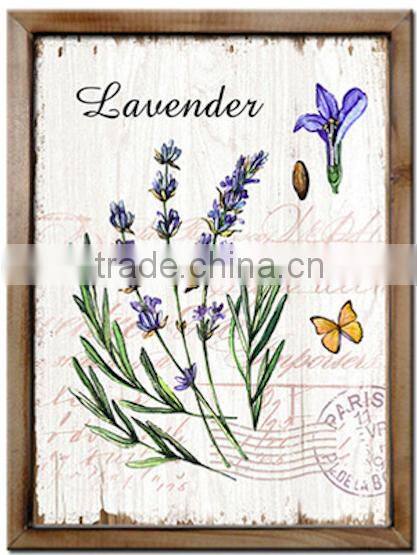 Beautiful lavender and butterfly printing wall paint for deco