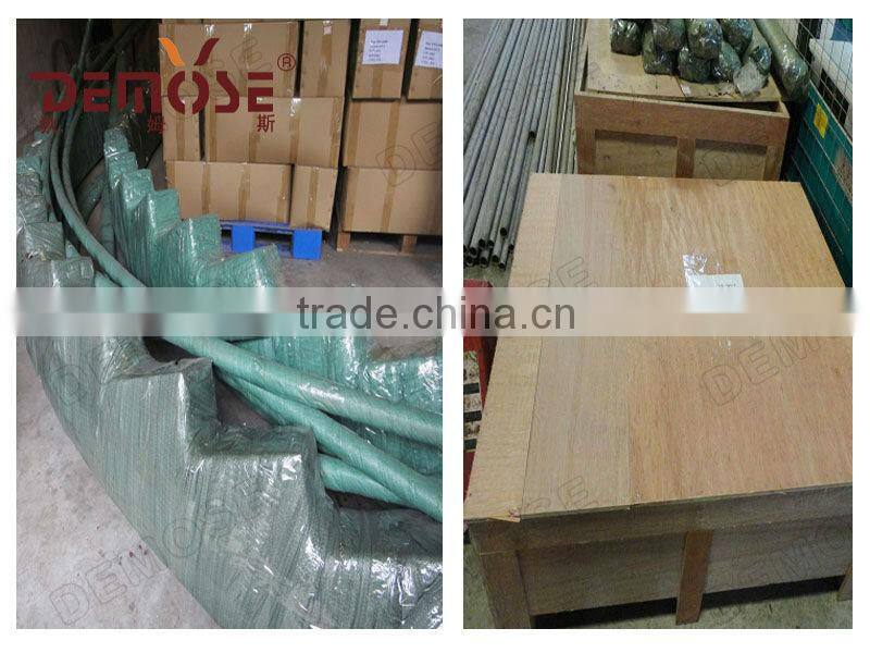 hardwood stair treads/outdoor stair railing with stainless steel