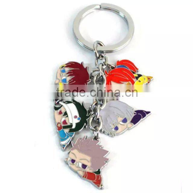 Personalized keychain metal keychains with keyring