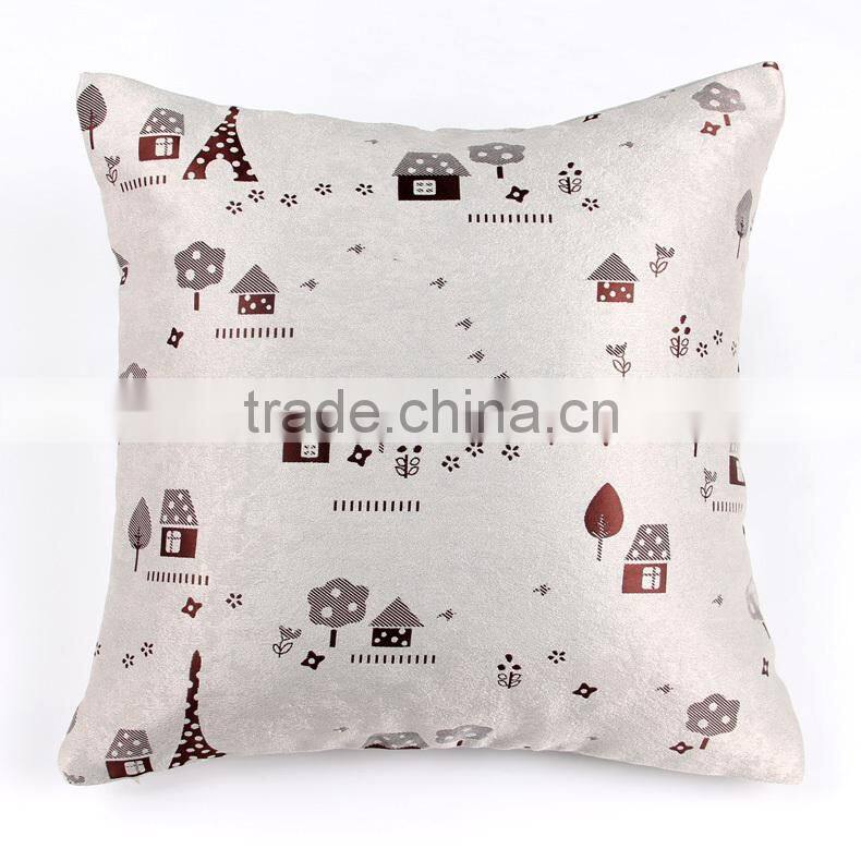 High quality silk pillow, cartoon pattern printing pillow, decorative throw pillow