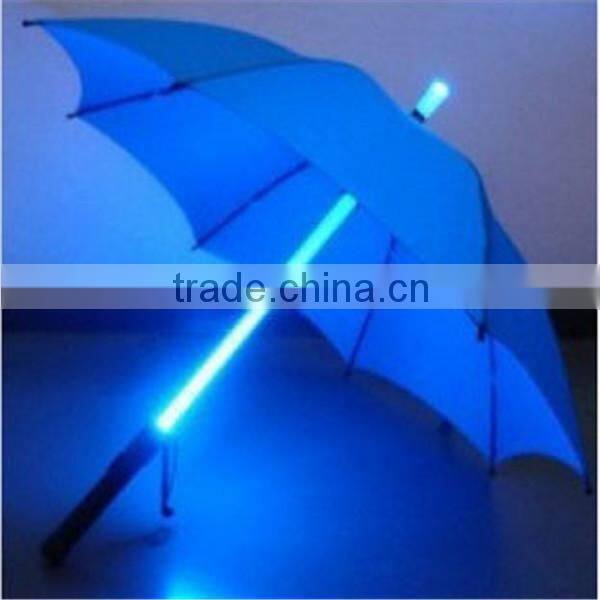 Wholesale automatic open and luminous LED umbrella head knocked cloth