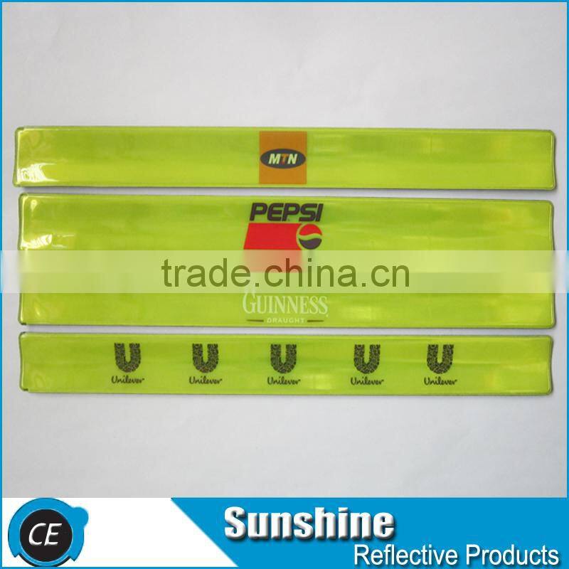 Custom Reflective Material Wrist Slap Bands