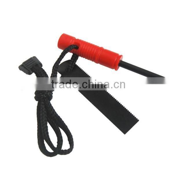 Outdoor Flint Steel Emergency Survival Fire starter Black