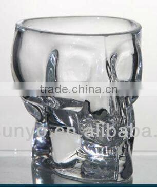 China factory popular Mini skull dome different volume shot whisky glass