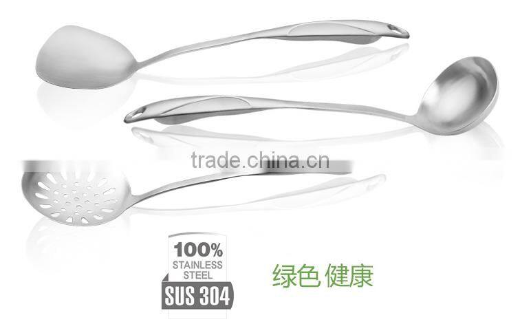 Mirror Finish Stainless Steel Kitchen Utensil 304 Serving Cooking Utensil Set