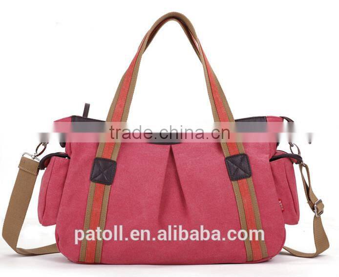 Customized Creative Standard Size 600d polyester canvas tote bag